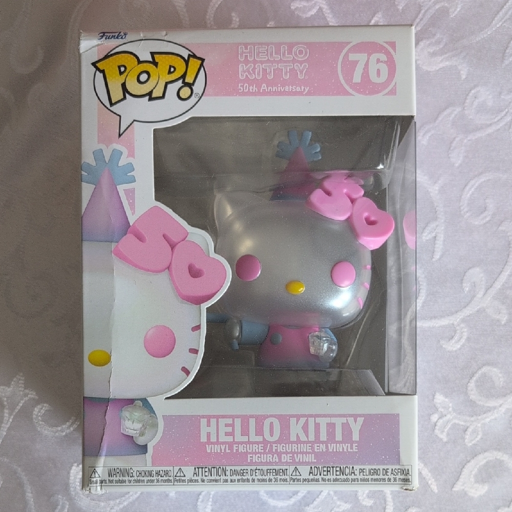 NIB Funko Hello Kitty Silver and Pink Pop Figure